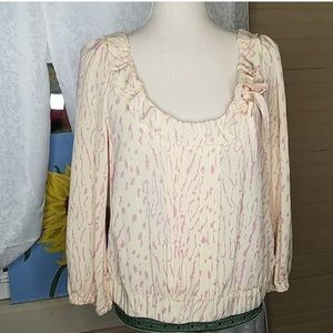 Anthropologie Leifsdottir 100% Silk Blouse EUC
